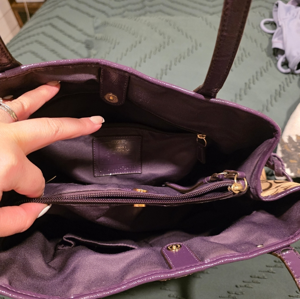 Coach Signature Python Print Carryall - image 10